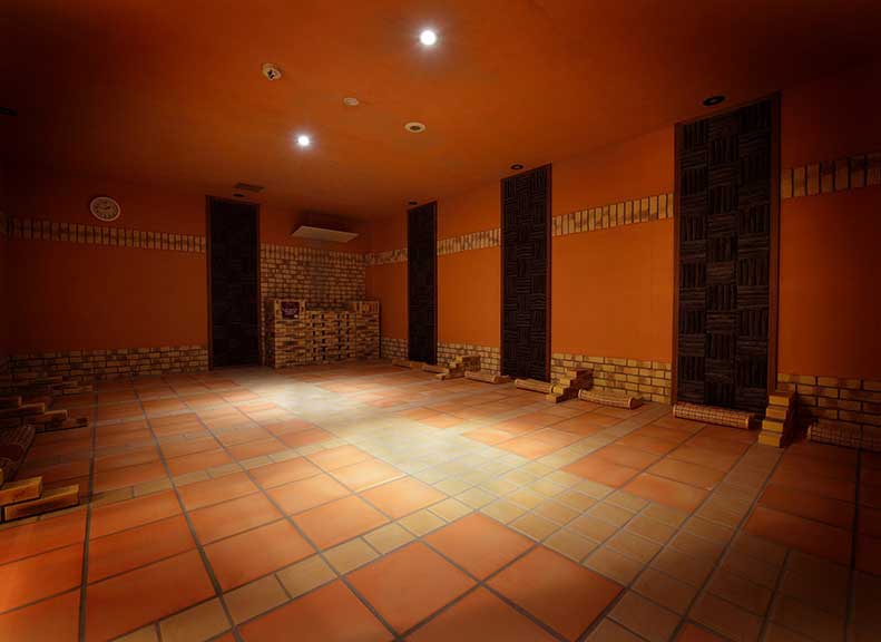 Stone Sauna Built with Three Natural Minerals