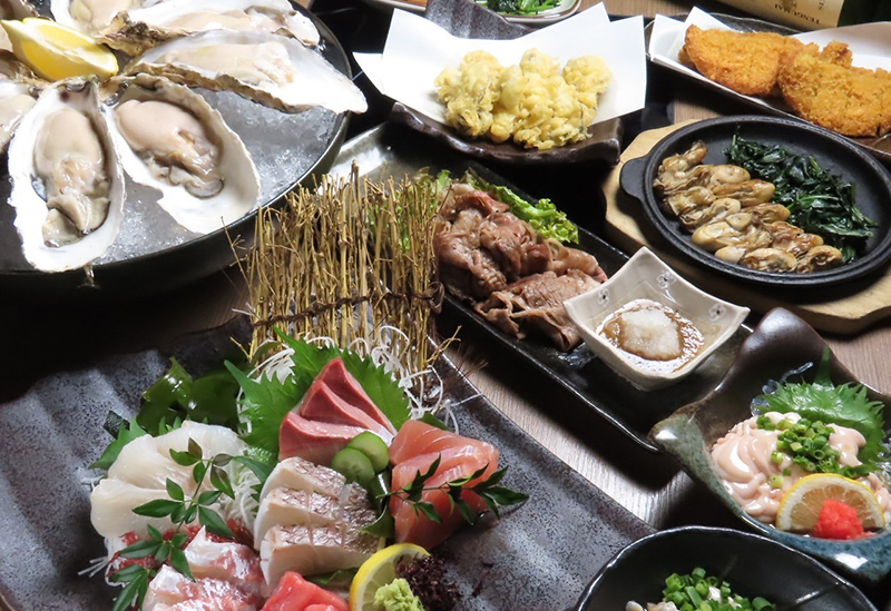 Oysters and Seafood Bar Umiichi Nagaregawa