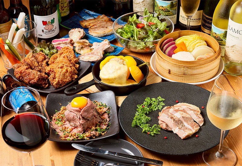 Airu-ton, Niku no Sousakusakaba, Featuring Beef, Pork, Chicken, Game, and Colourful Vegetables from Tama and Tachikawa